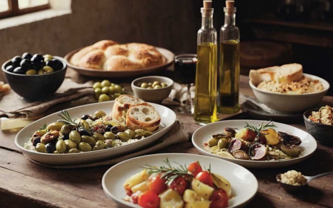 Marier l&rsquo;huile d&rsquo;olive avec des plats traditionnels pour un festin méditerranéen